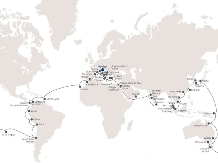 Croisiere Tour Du Monde Offres Et Itineraires Costa Croisieres